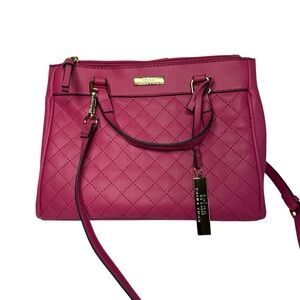 Trina Turk Fuchsia Quilted Satchel Purse